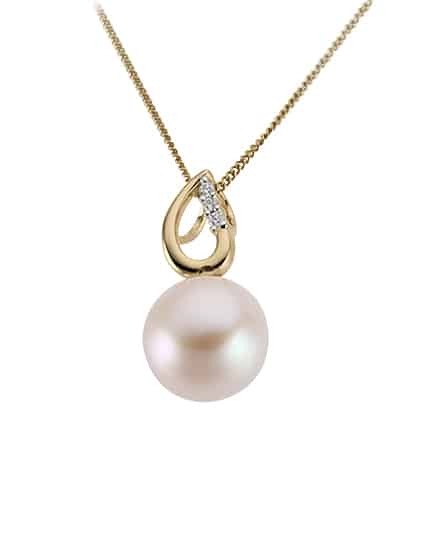 Perleanheng gult gull 0.03ct