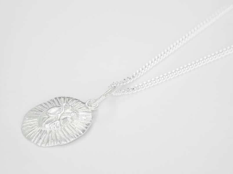 Alternative view of Iconic Heart embossed, halssmykke 925s