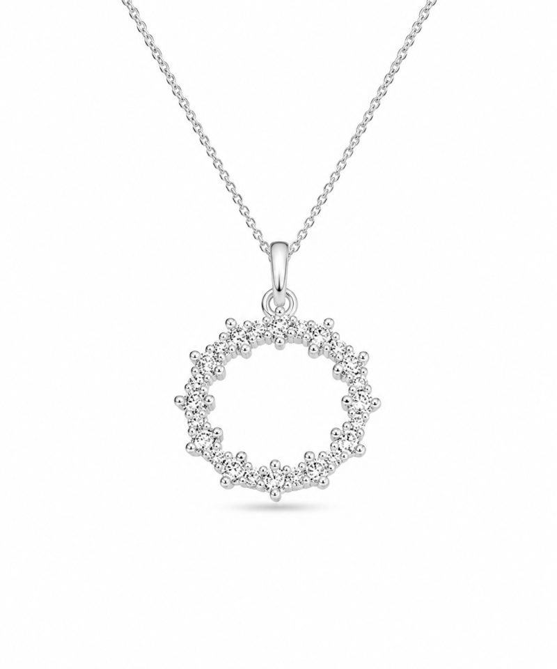Anheng i hvitt gull, Diamanter 0,25 ct