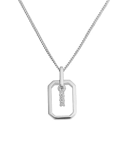 Anheng hvitt gull med diamanter 0,025ct