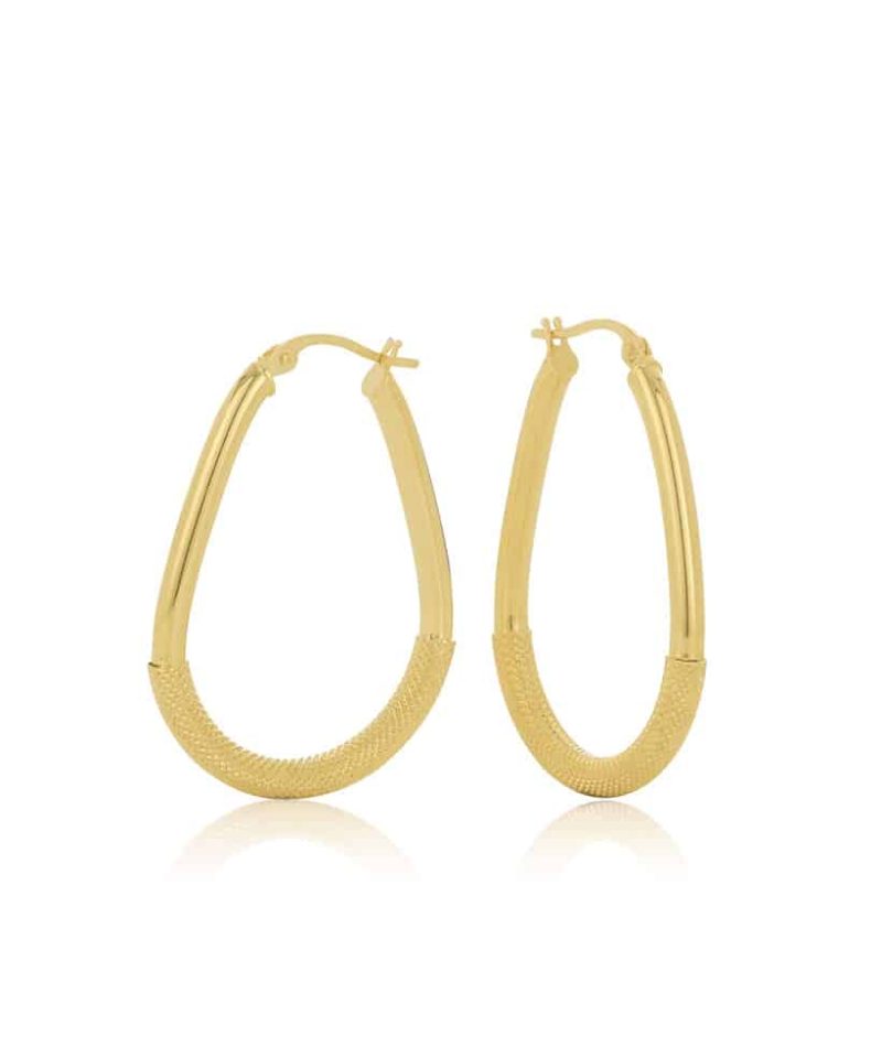 Øreringer i gull 18k