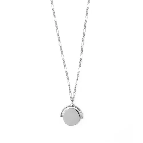 Orelia London - VINTAGE CLEAN COIN SPINNER NECKLACE - SILVER 40+5 CM