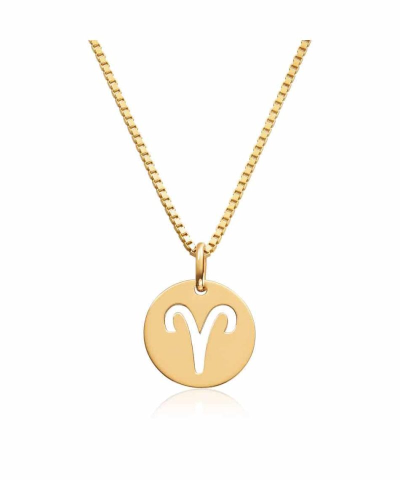 Anheng stjernetegn i gull Væren - u/kjede