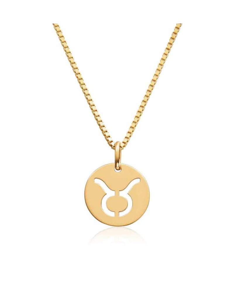 Anheng stjernetegn i gull Tyren - u/kjede