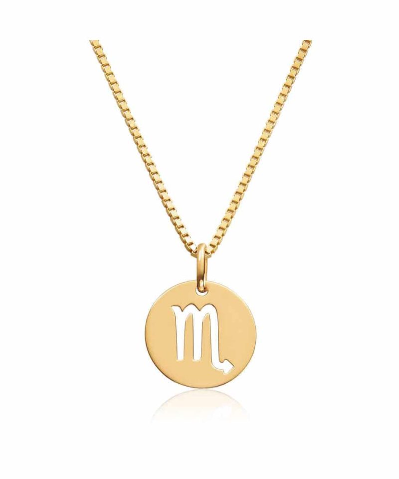 Anheng stjernetegn i gull Skorpionen - u/kjede