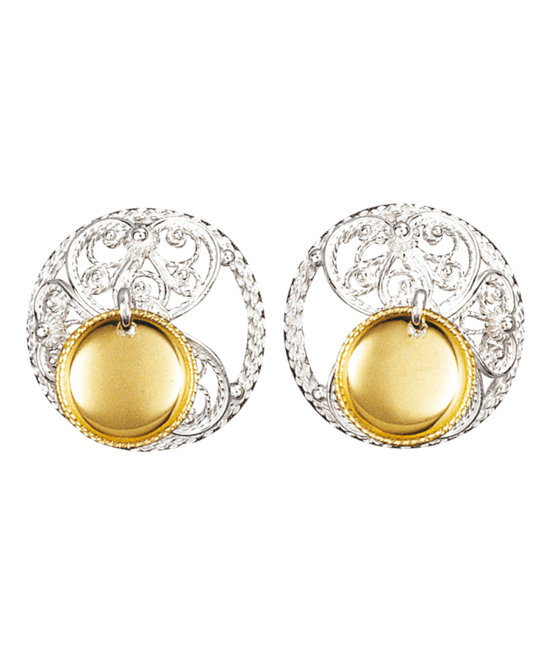 289501 - Maljer filigr Hvit Forgylt med lauv