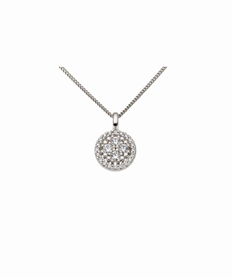 Anheng hvitt gull med zirconia