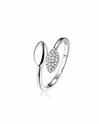 Sølvring ´Vår´ med zirconia