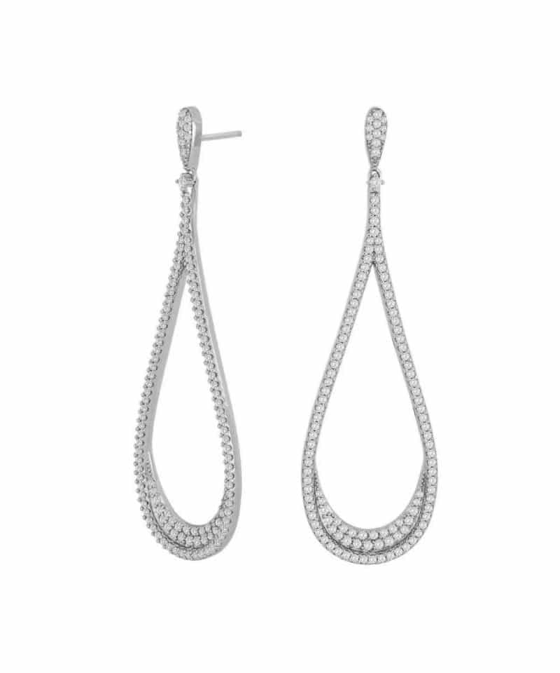 Ørepynt dråpe sølv - MimiNor