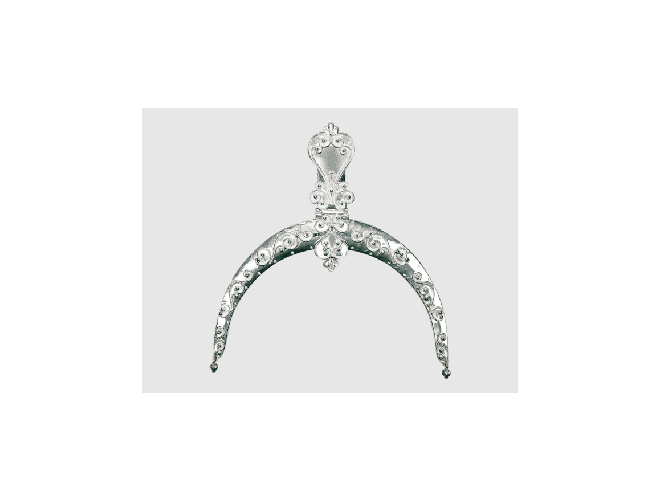 315400 Veskelås Sølv  Hvit