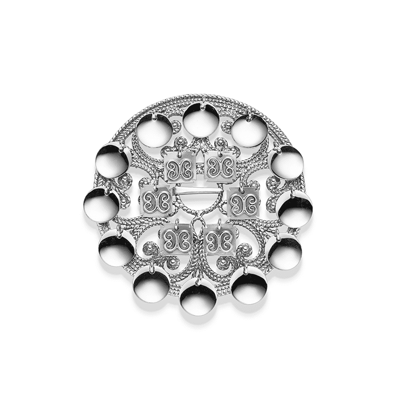 Otteren Bunadsølv - Oksidert Rogalandsølje u/kjørner