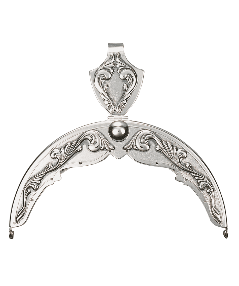 350100 Veskelås Akantus Sølv  Oksidert