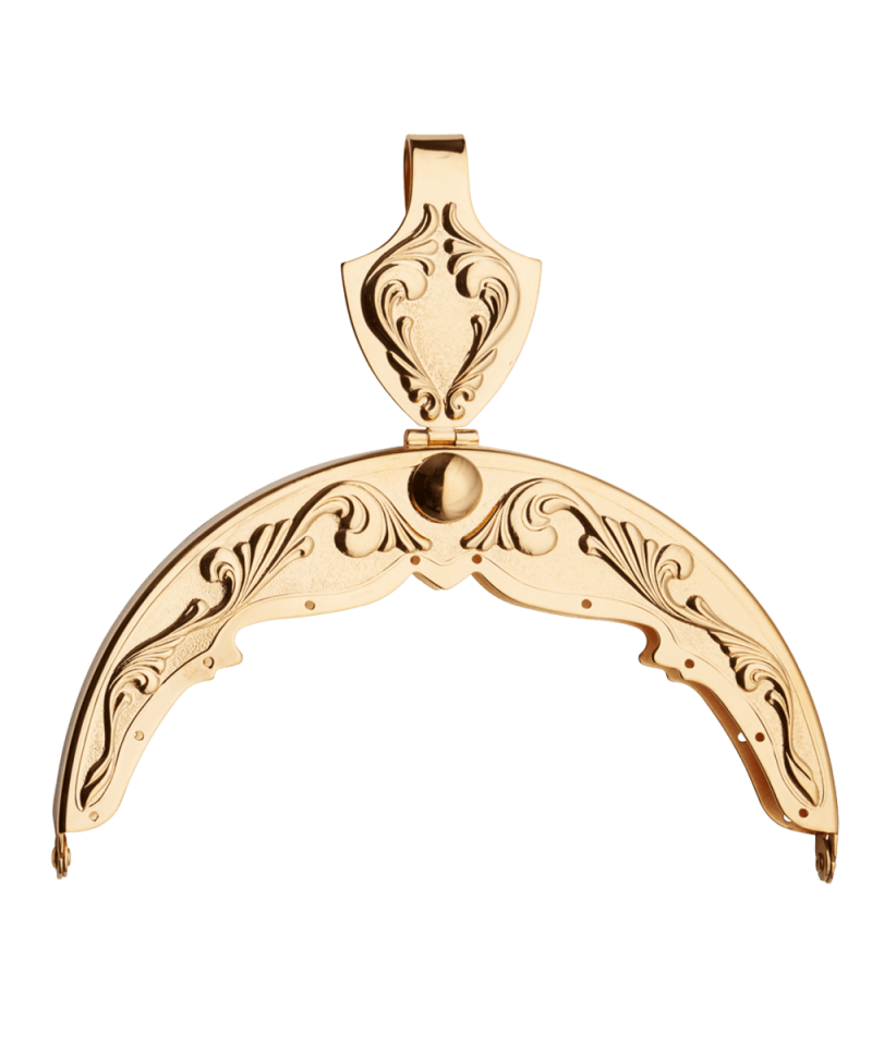 348600 Veskelås Plett Forgylt