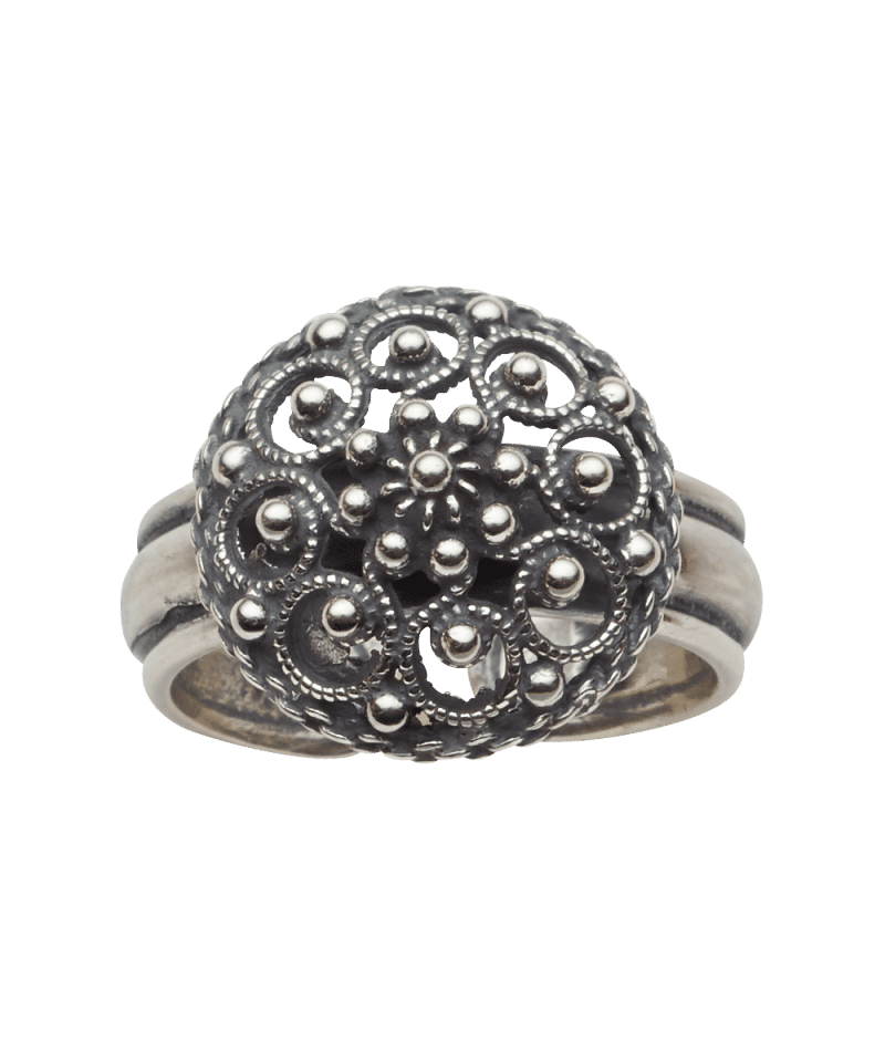 373100 - Ring filigran Oksidert