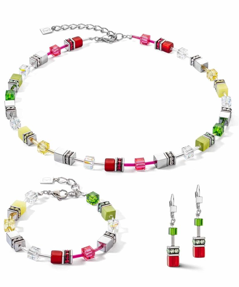 Alternative view of GeoCUBE® Iconic bracelet red-green - 4023/30-0305
