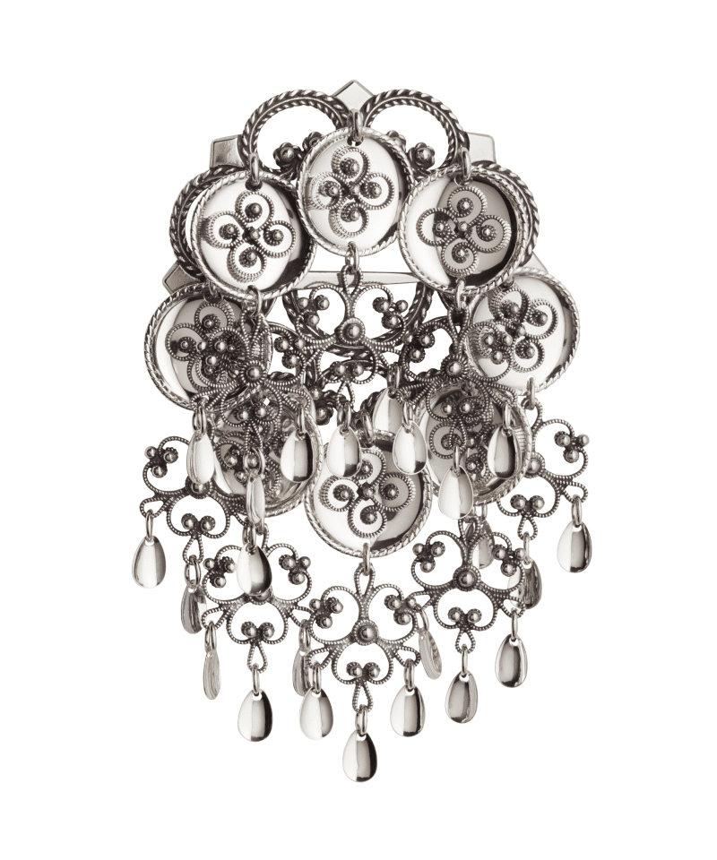 453100 - Sølje Oksidert med Filigranlauv