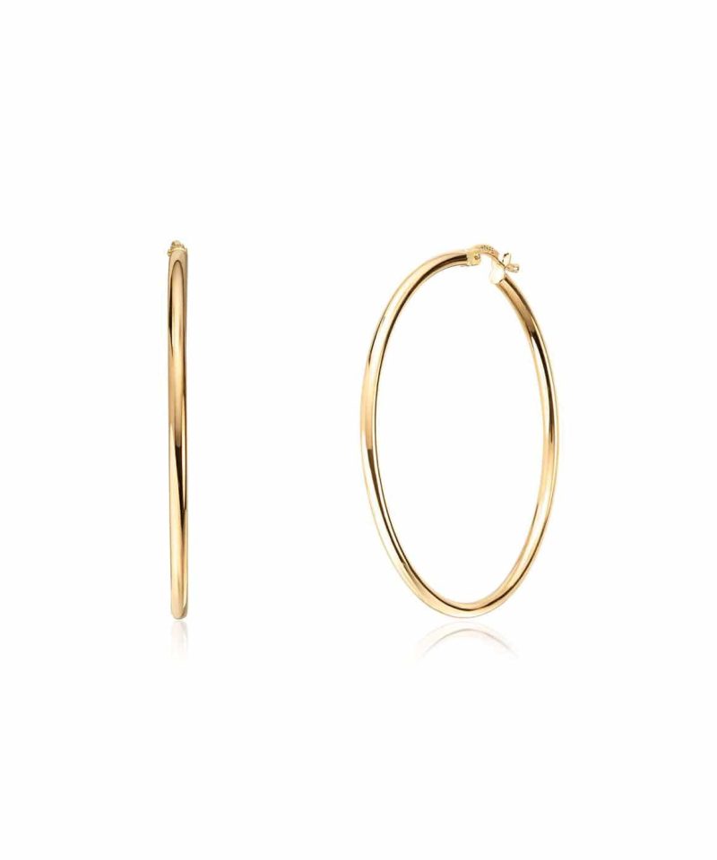 Øreringer i gull 2x4,4mm