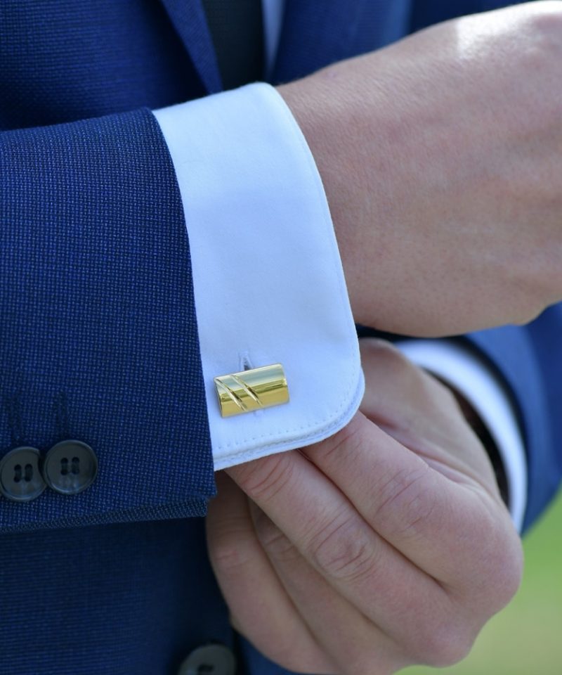 Alternative view of Mansjettknapper forgylt sølv