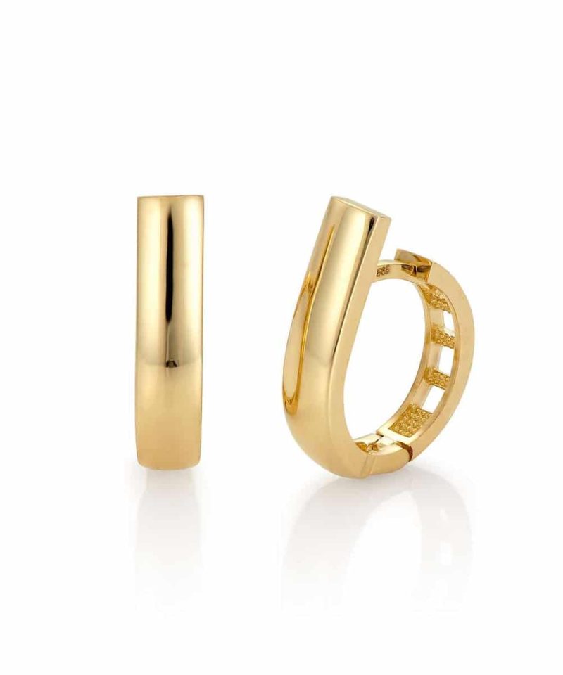 Øreringer Gult Gull Cover Up