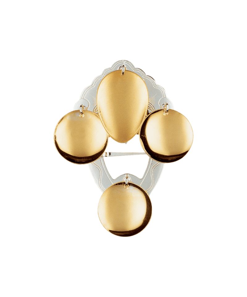 498500 - Sølje Hvit forgylt