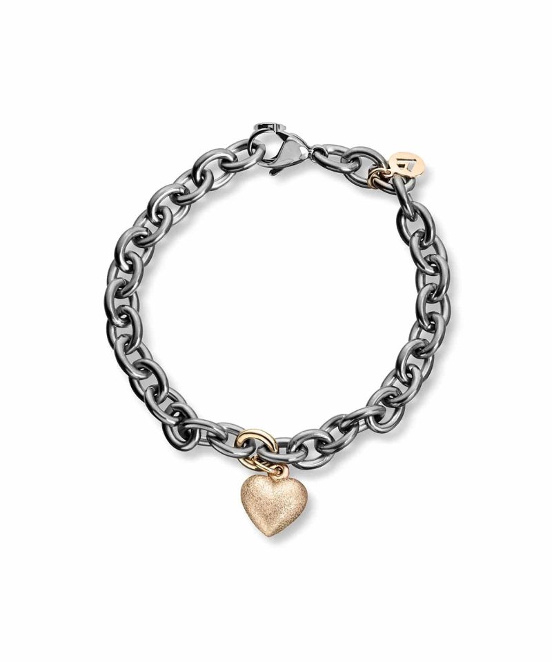 Golden Armbånd i stål med gull