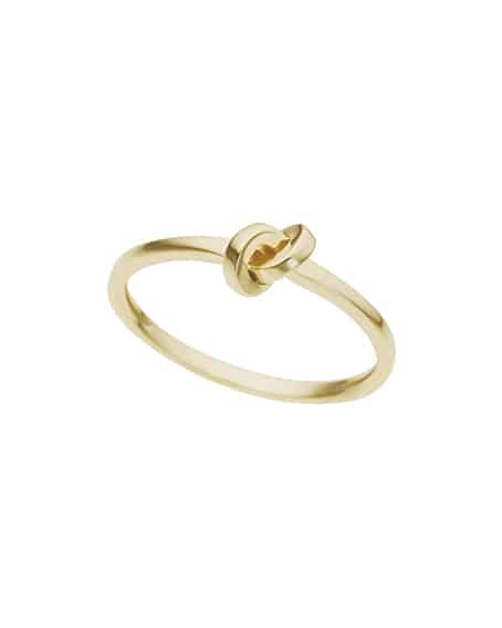 Ring i gult gull knute