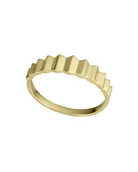 Ring i gult gull