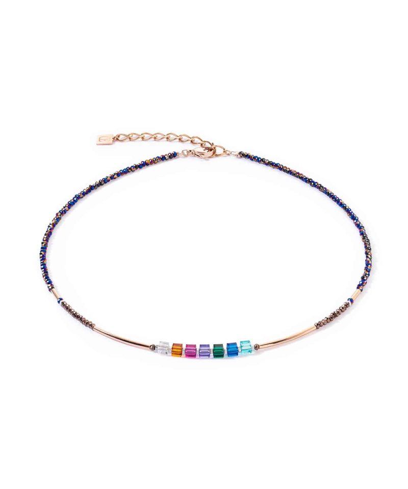 Cube Story Minimalistic Sparkling necklace Multicolour Autumn - 5027/10-1538