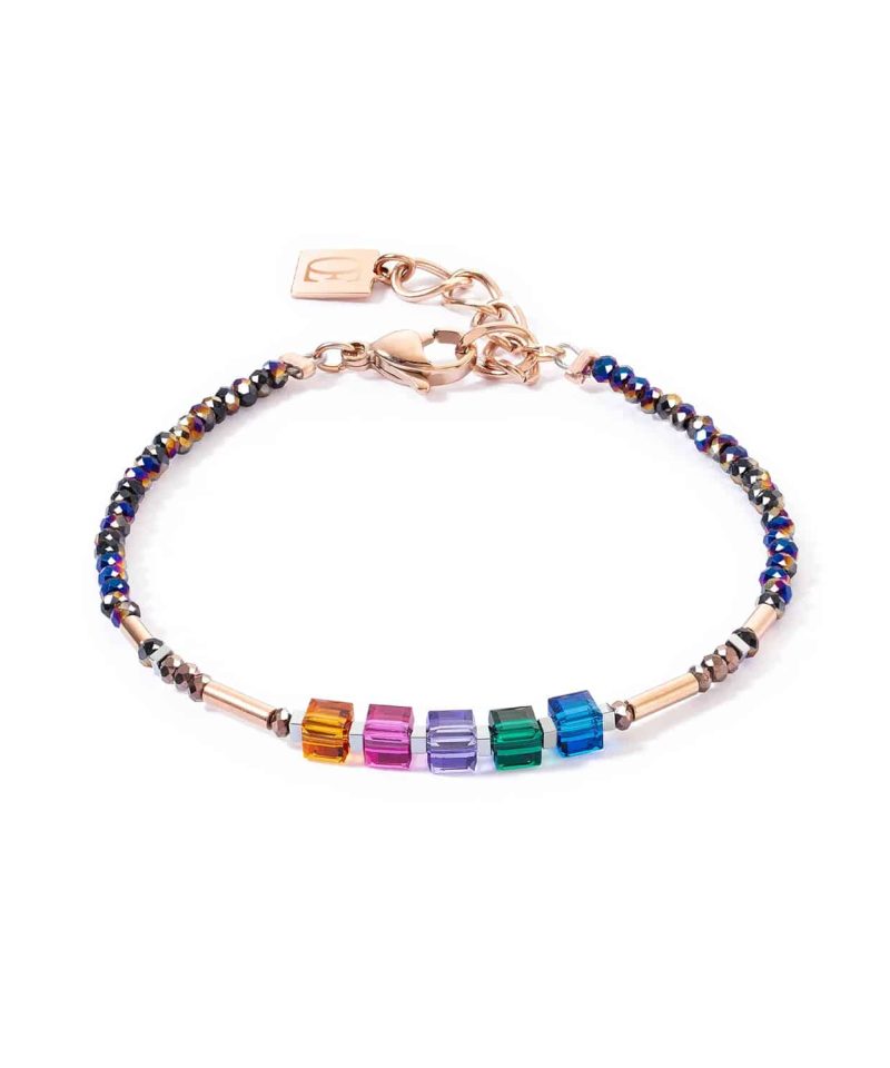 Cube Story Minimalistic Sparkling bracelet Multicolour Autumn - 5027/30-1538