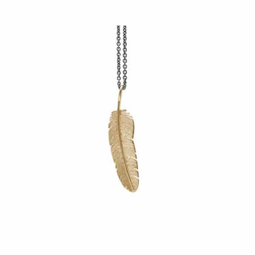 Feather - Medium Anheng Forgylt - Uten kjede