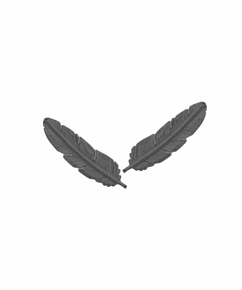 Feather - Ørepynt Oksidert