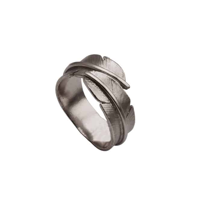 Feather - Ring Oksidert - Small