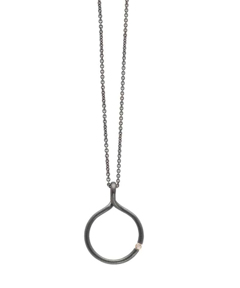 Dreamcatcher - Medium Anheng Oksidert 0,2ct W/Vs - Uten kjede