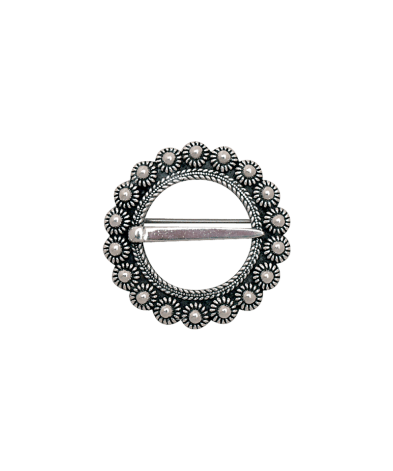 517100 Halsring med kruser Oksidert