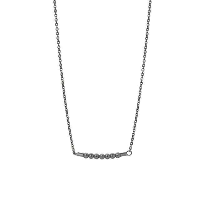 Raw - Collier with silverball - oxyd.