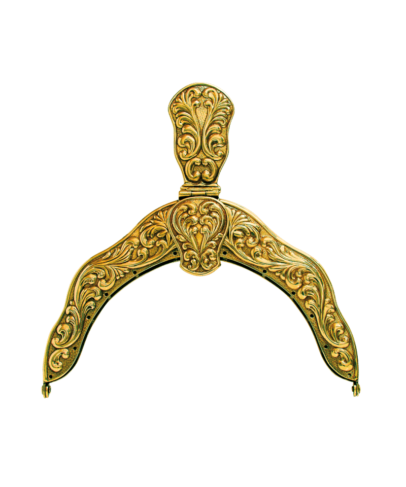 527600 Veskelås pressa Plett Forgylt