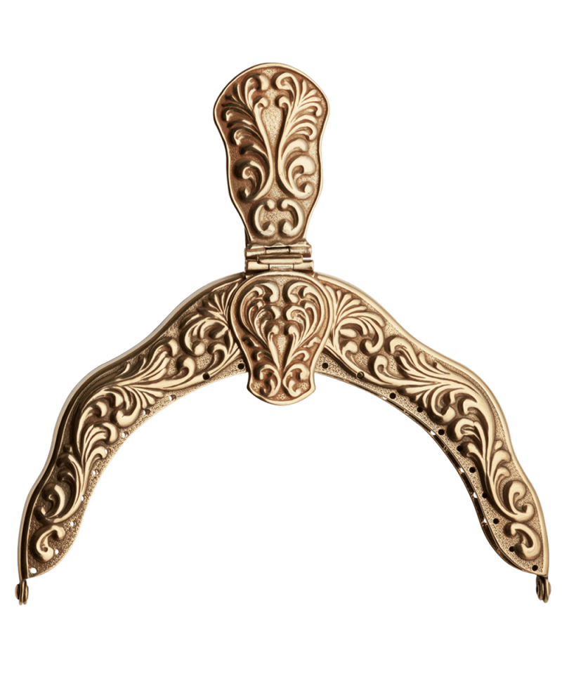 527700 Veskelås pressa Plett gml forgylt