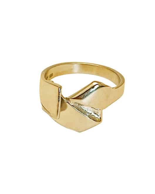 Mille - Ring Nr. 5 - shiny goldplated