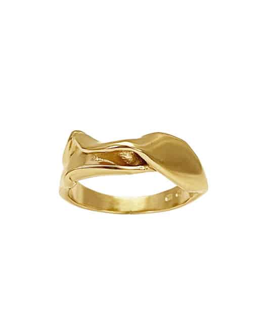 Mille - Ring Nr. 6 - shiny goldplated