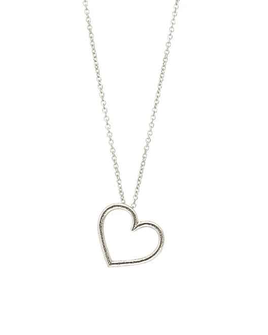Pendant heart - Rhod. - Uten kjede