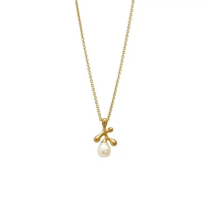 Florea Anheng 8mm baroque perle - goldplated