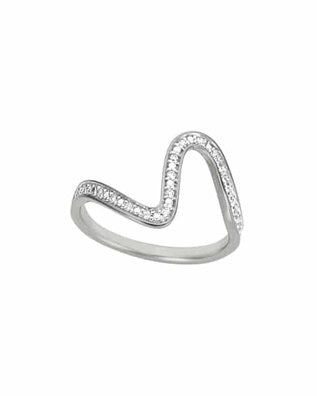 Diamantring hvitt gull 0.09ct