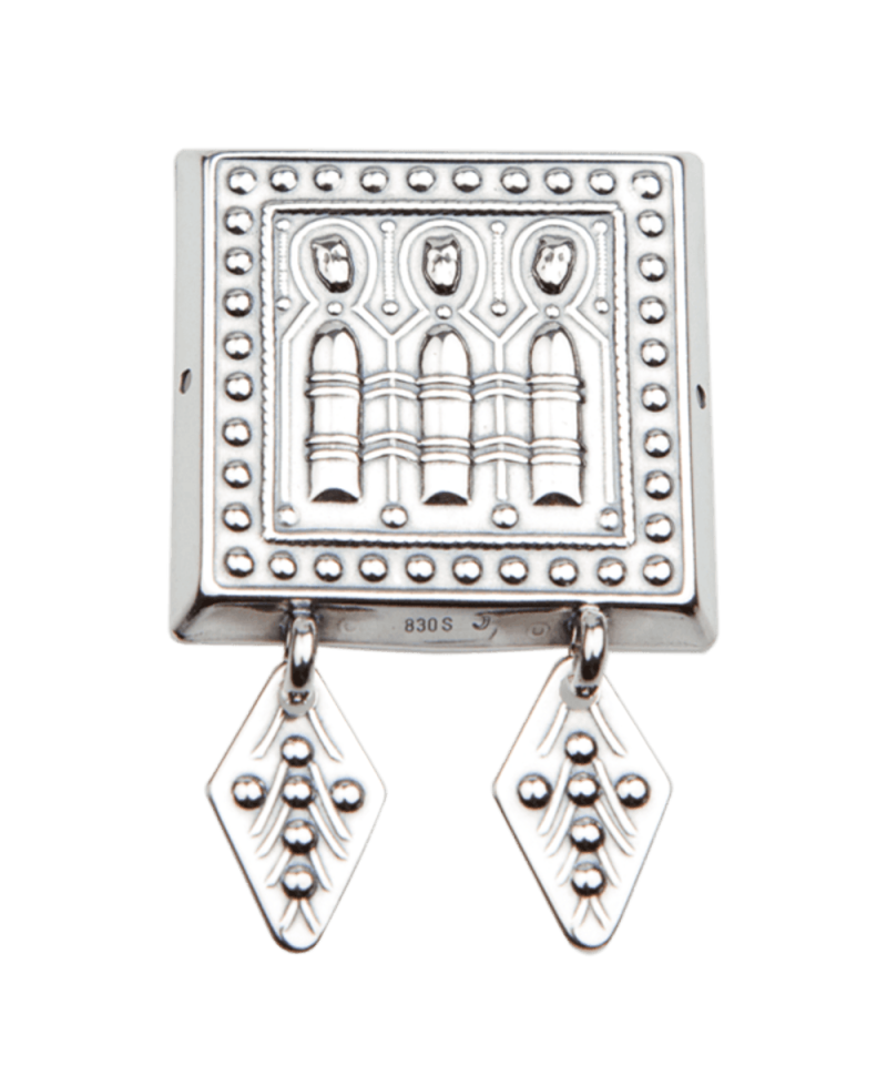 554015 - Beltestøl Liten med lauv Oksidert