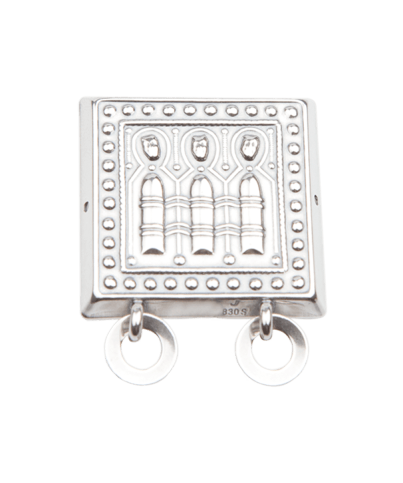 554020 - Beltestøl med møllestein Oksidert