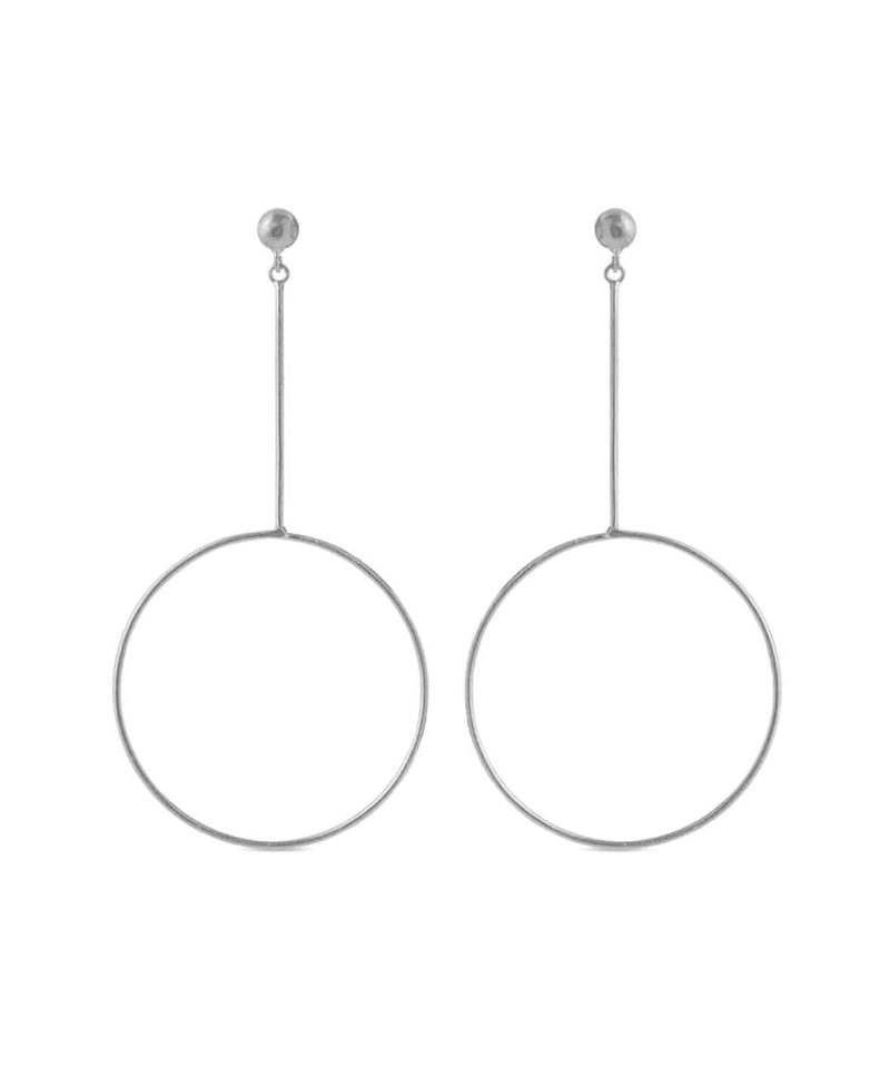 Ørepynt Sølv - Sirkel