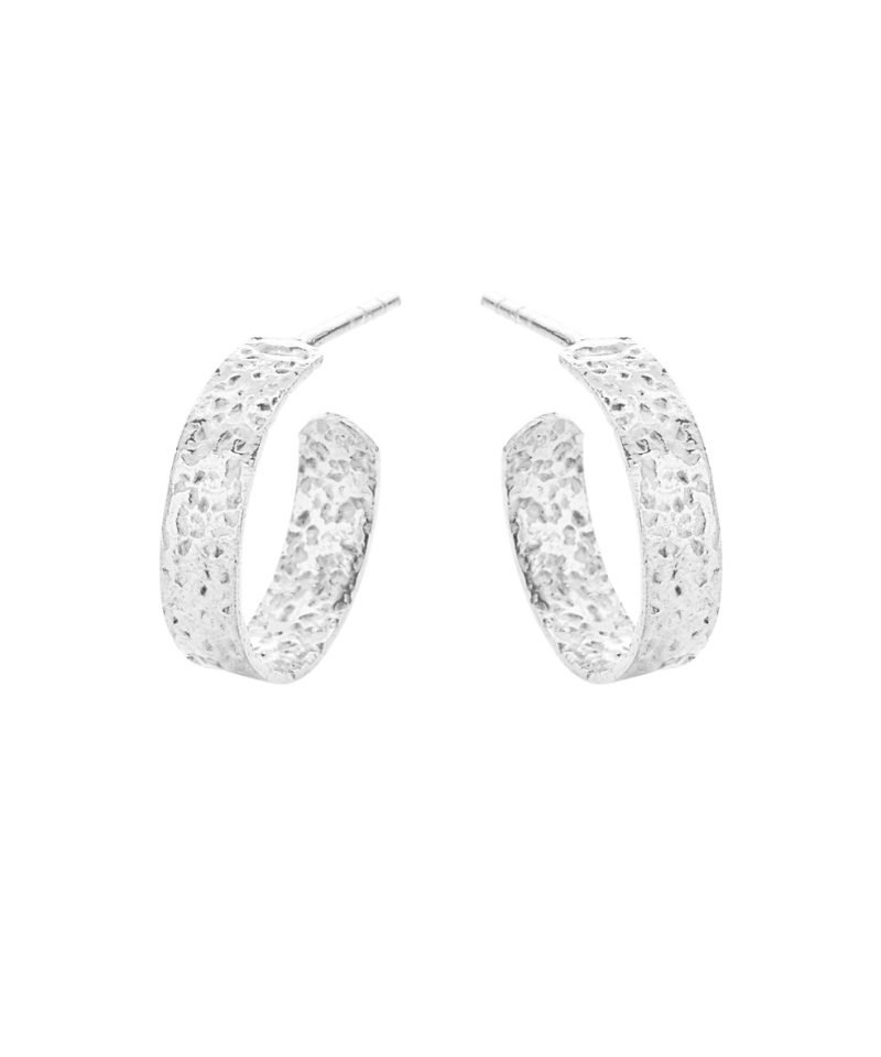 Øreringer sølv 15 mm x 4 mm