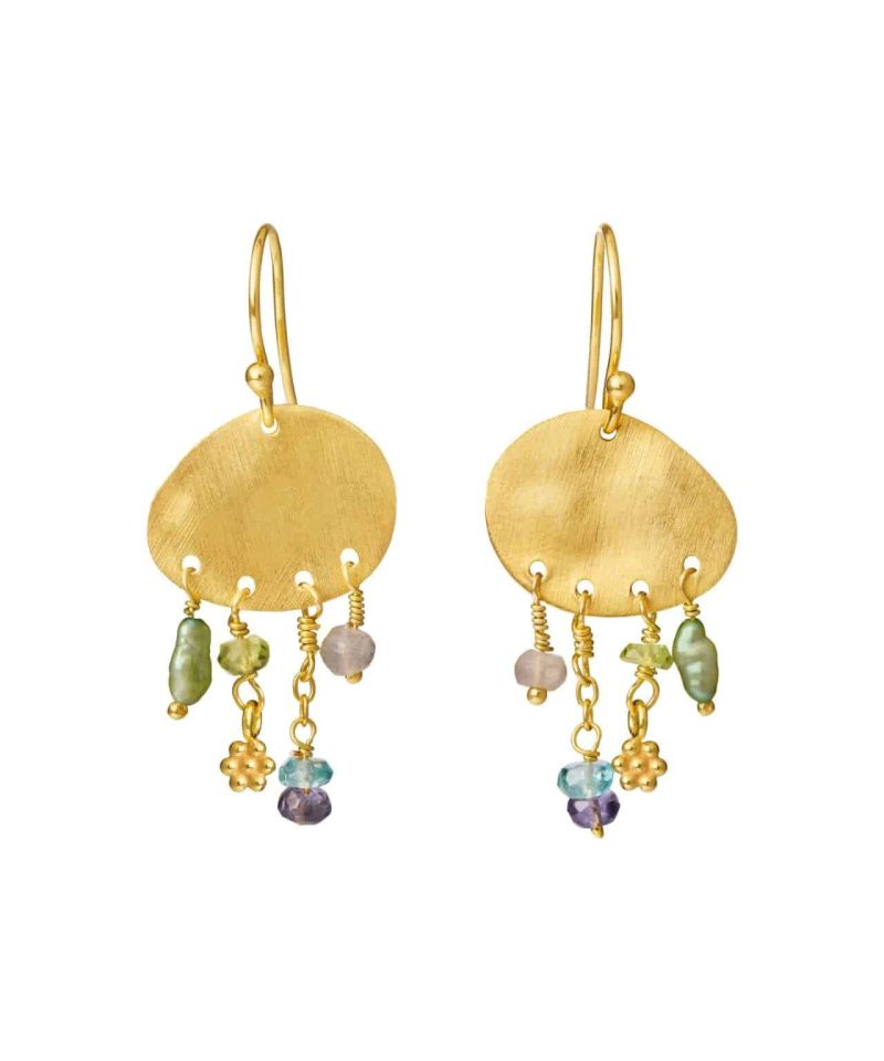 Ørepynt forgylt sølv