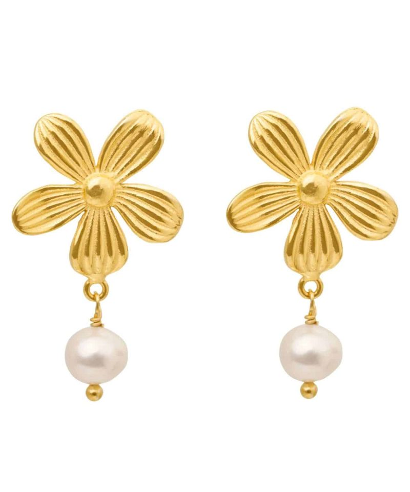 Ørepynt forgylt sølv