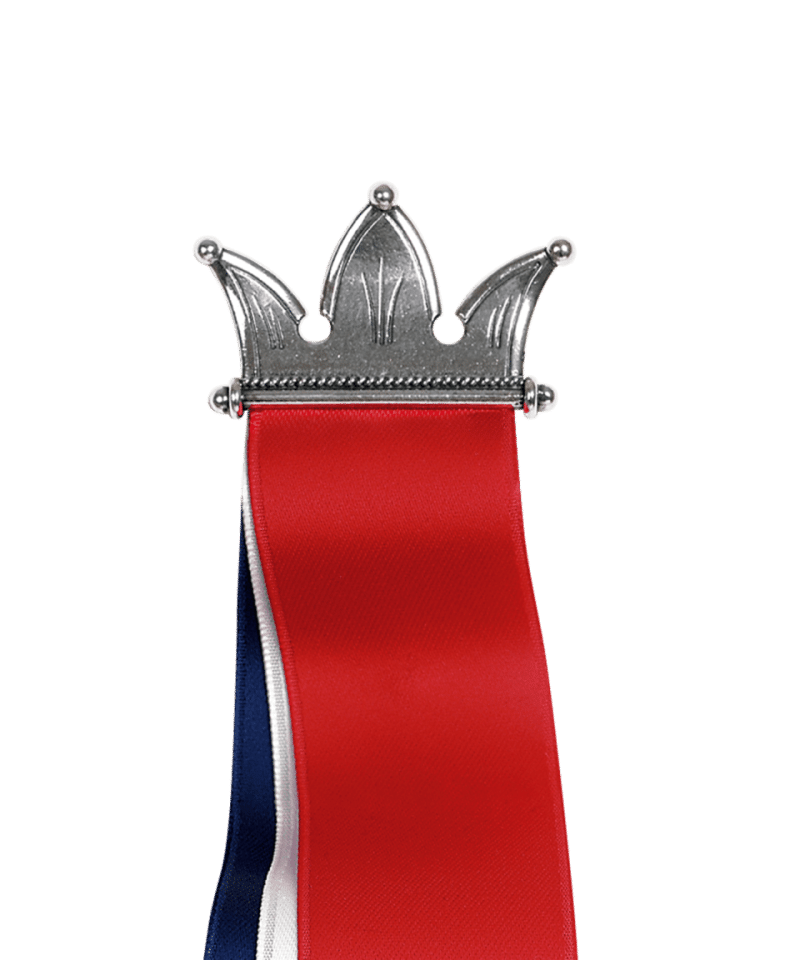 Alternative view of 17.mai sløyfe krune, oksidert