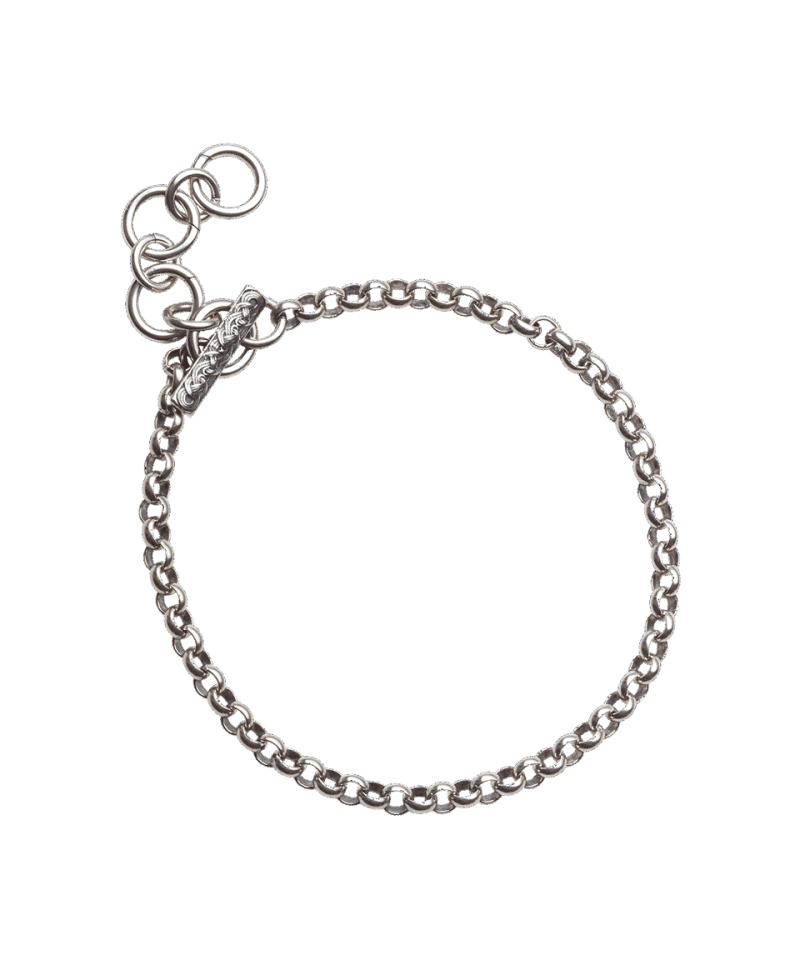 Armbånd i oksidert sølv 4mm